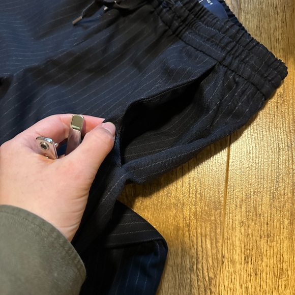 GAP Stripe Drawstring Pants in Bi-Stretch - Picture 3 of 5